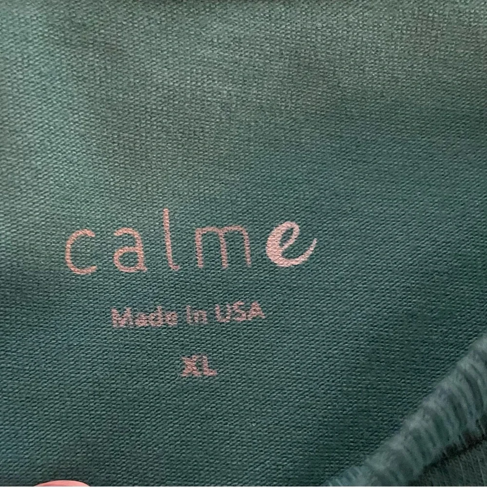NWOT Calme by Johnny Was dark teal t-shirt - Picture 4 of 6